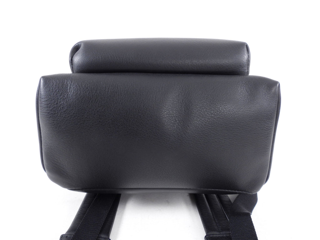 Balenciaga Everyday Black Logo Leather Small Backpack