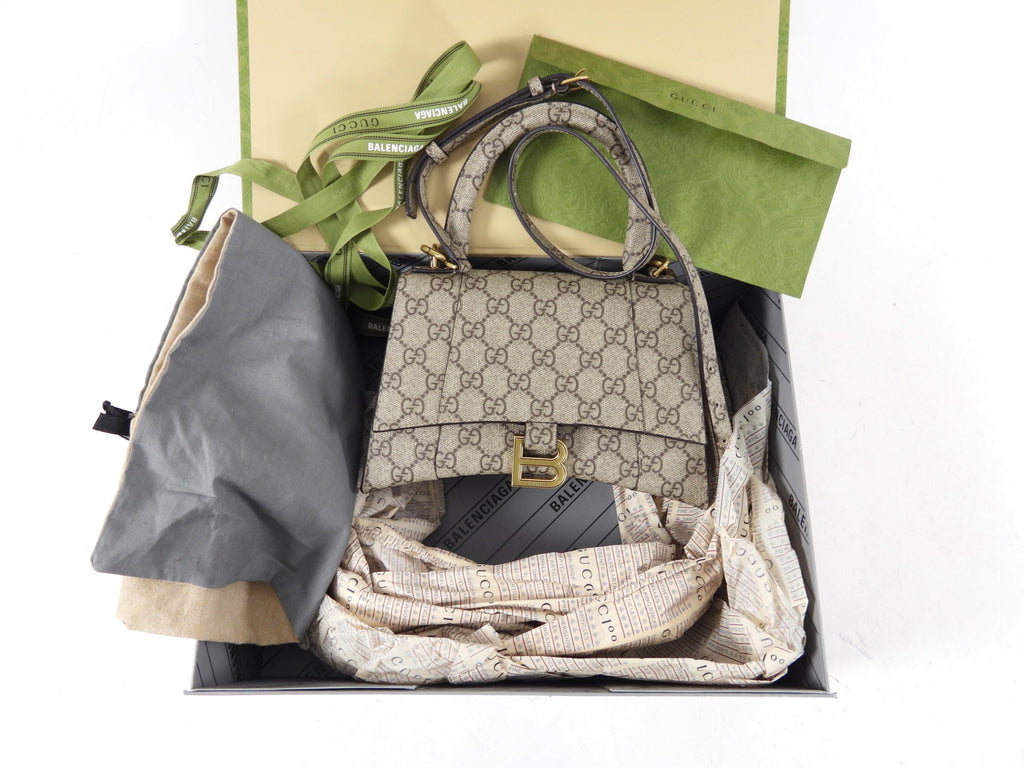 Gucci x Balenciaga Hacker Project Small Logo Hourglass Crossbody Bag