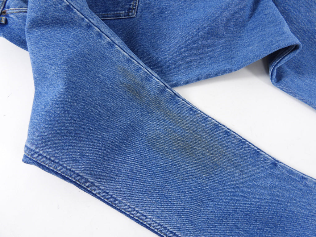 Balenciaga Blue Tapered Distressed Denim Jeans - FR38