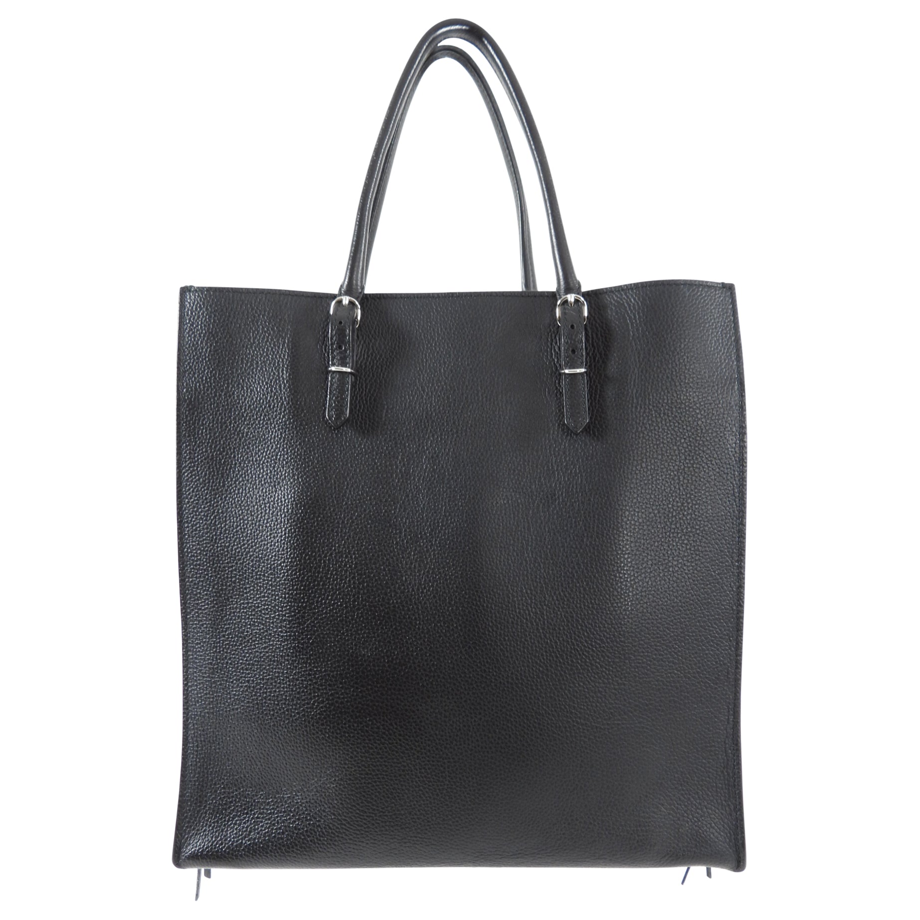 Balenciaga Black and Red Papier A5 Zip Around Tote Bag