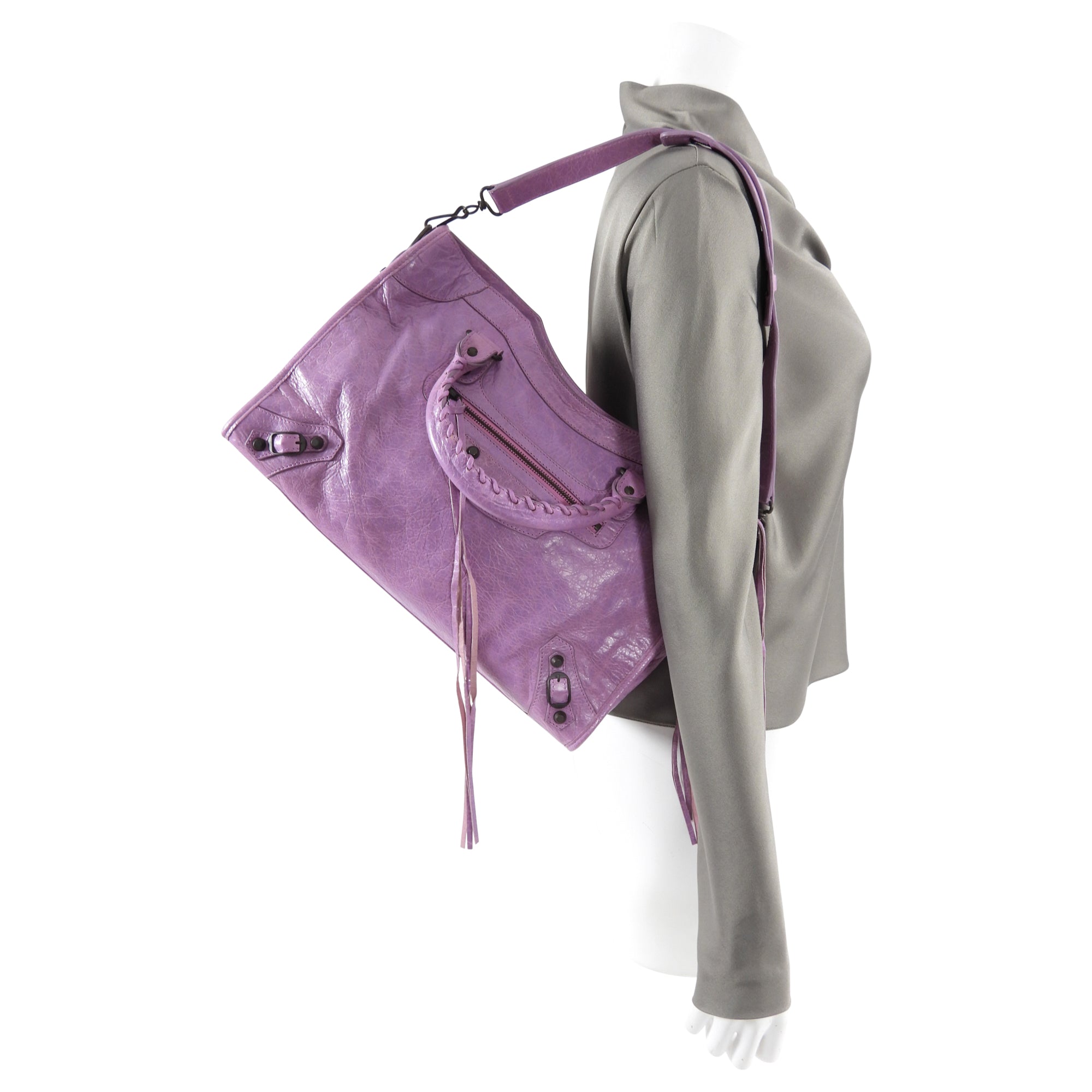 Balenciaga Classic City Medium Lambskin Lilac Purple Bag