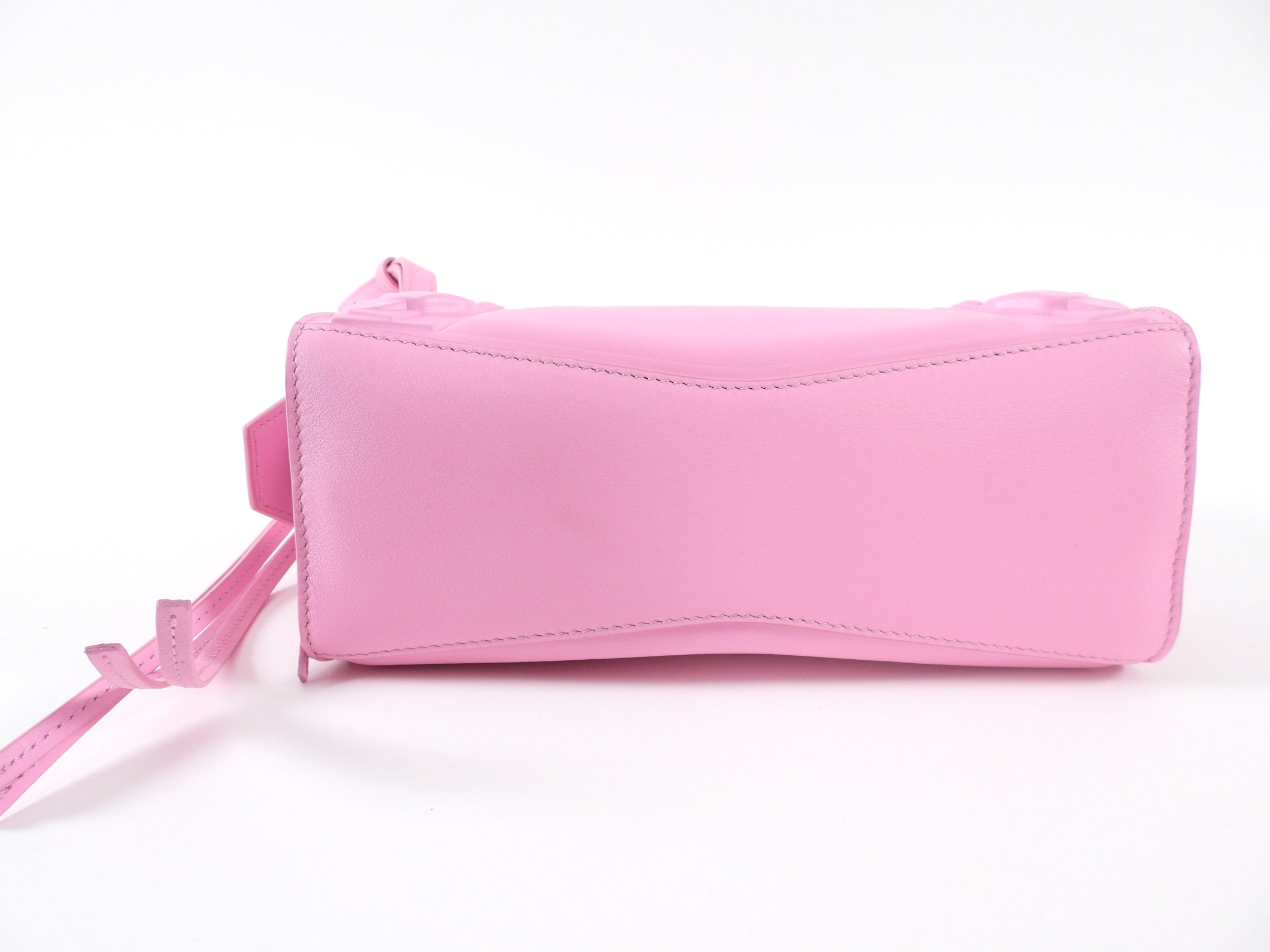 Balenciaga Pink Motocross Mini Neo Classic Leather Bag