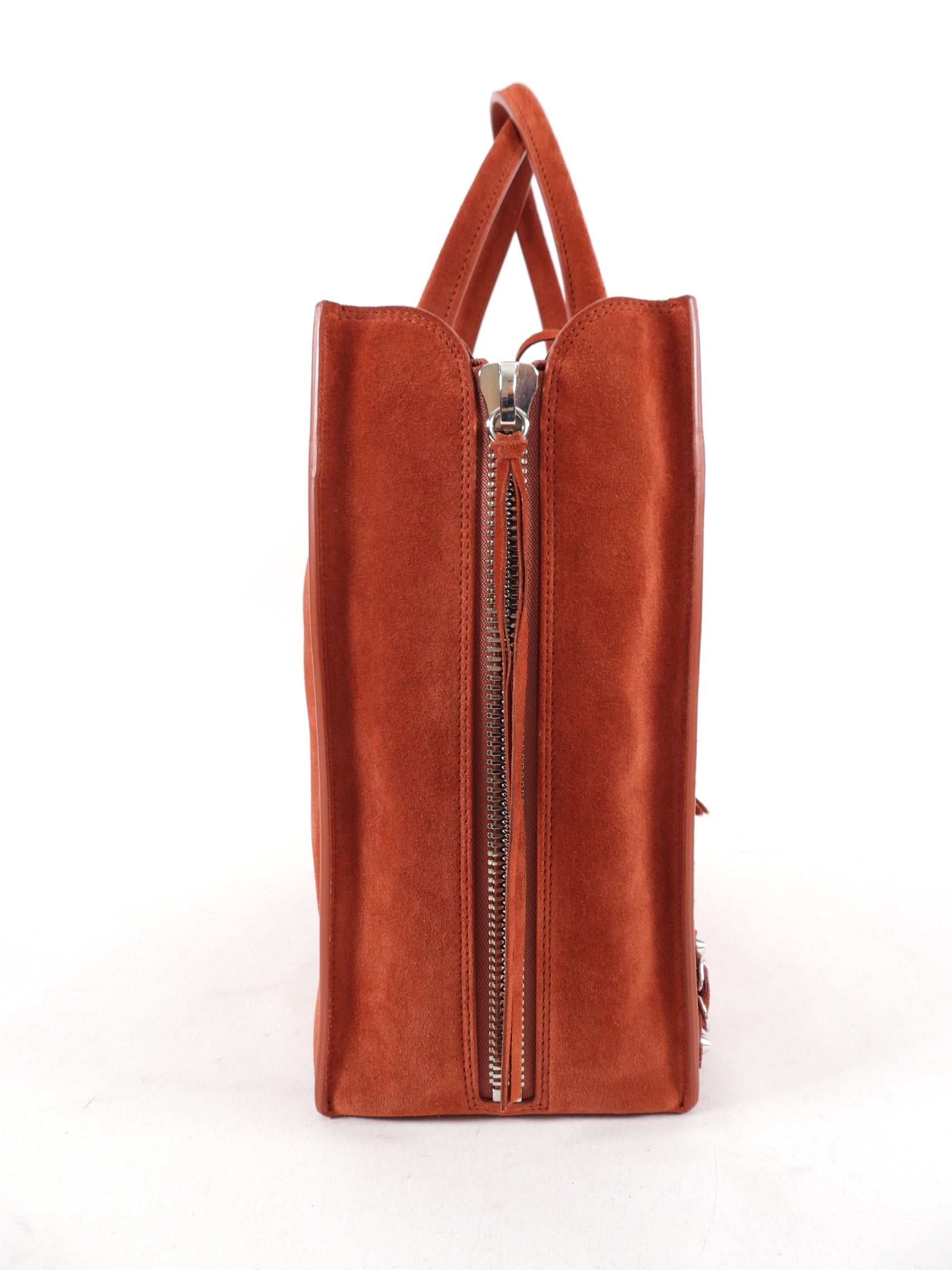 Balenciaga Paprika Suede Papier A4 Tote Bag