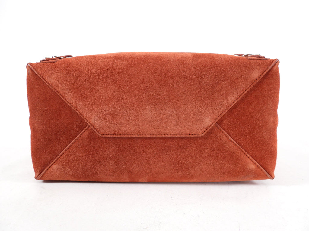 Balenciaga Paprika Suede Papier A4 Tote Bag