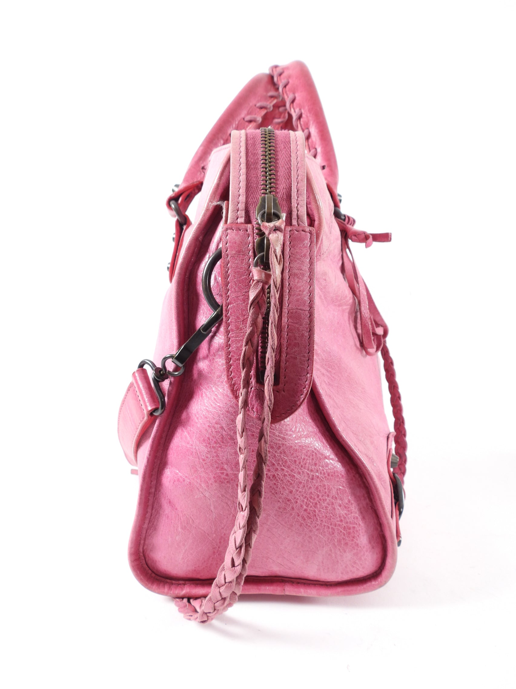 Balenciaga Pink Leather City Bag