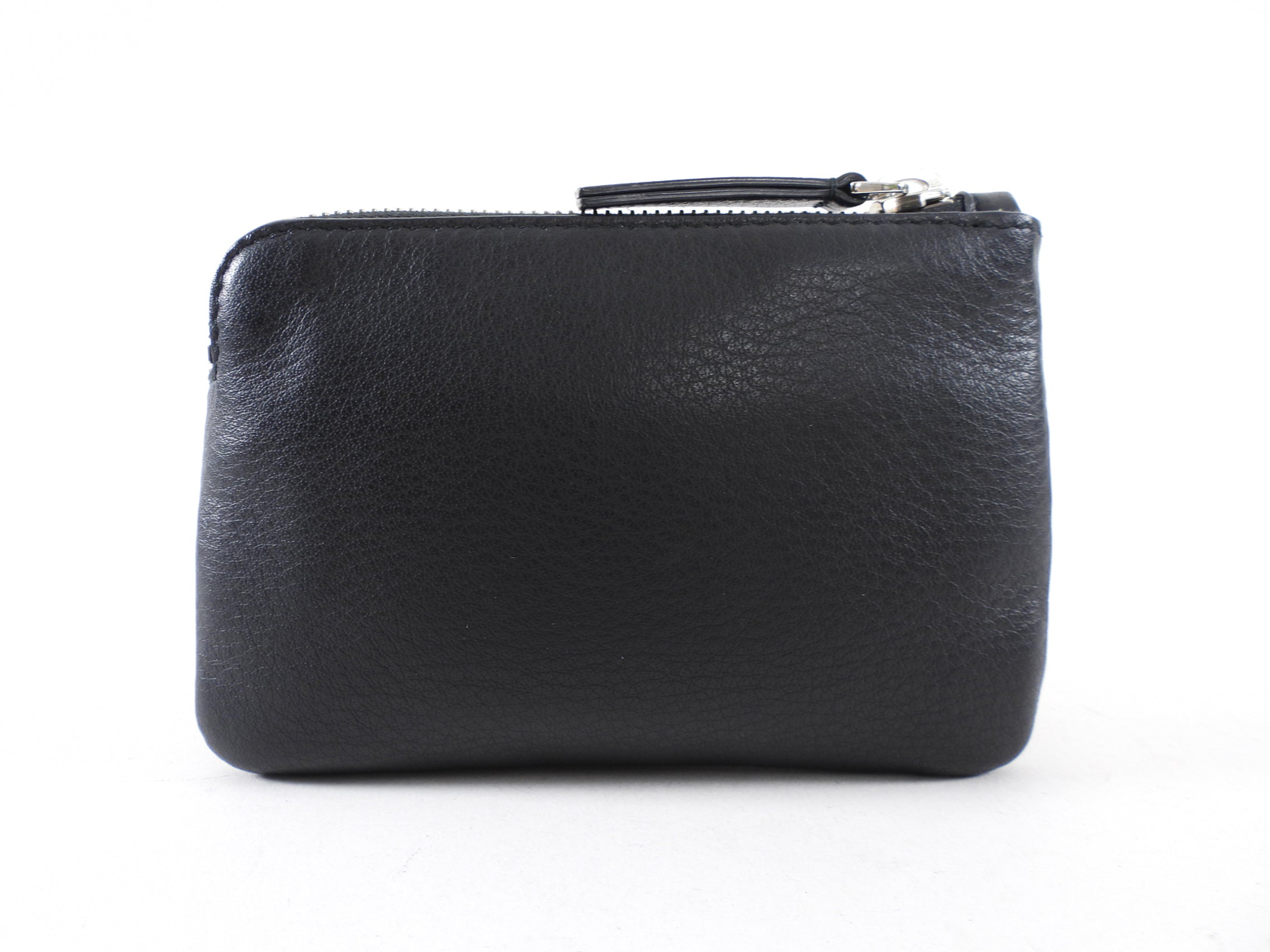 Balenciaga Black and White Logo Everyday Zip Pouch