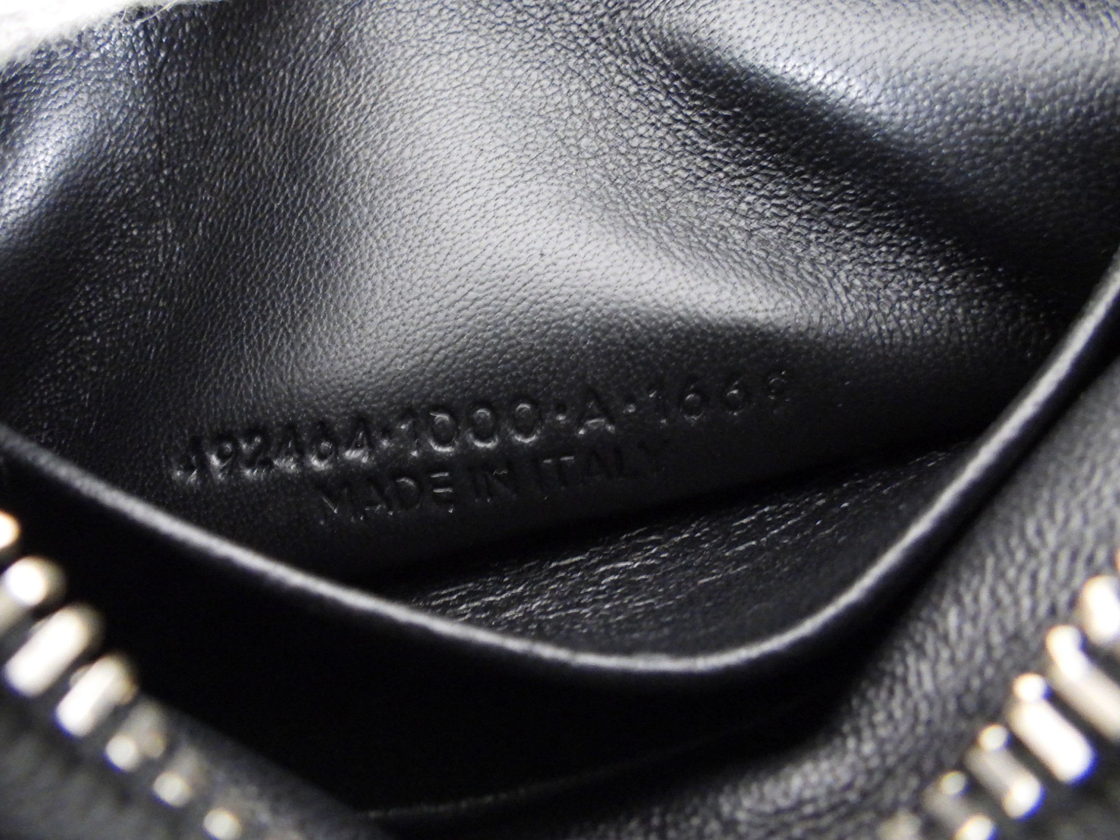 Balenciaga Black and White Logo Everyday Zip Pouch