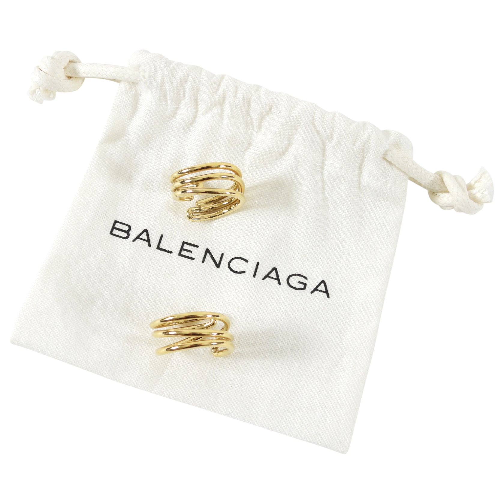 Balenciaga SS2013 Goldtone Wire Rings Set