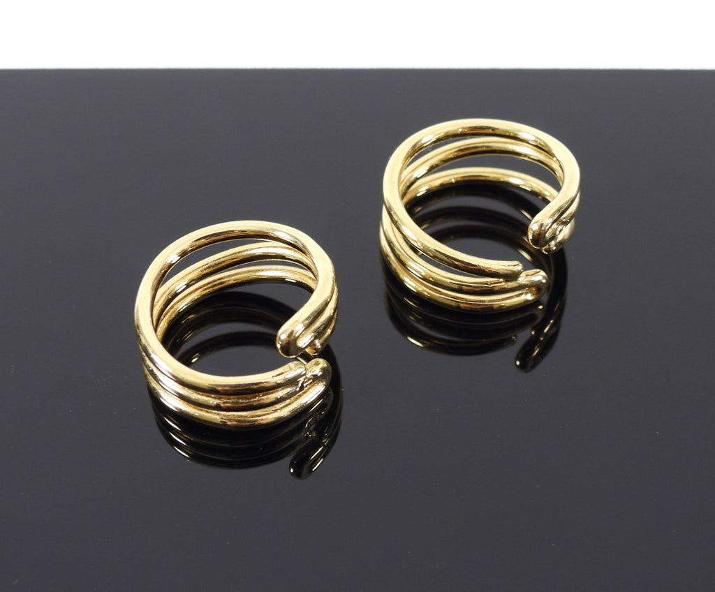 Balenciaga SS2013 Goldtone Wire Rings Set