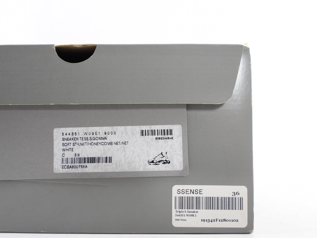 Balenciaga Triple S Sneaker in White Clear Sole - 36