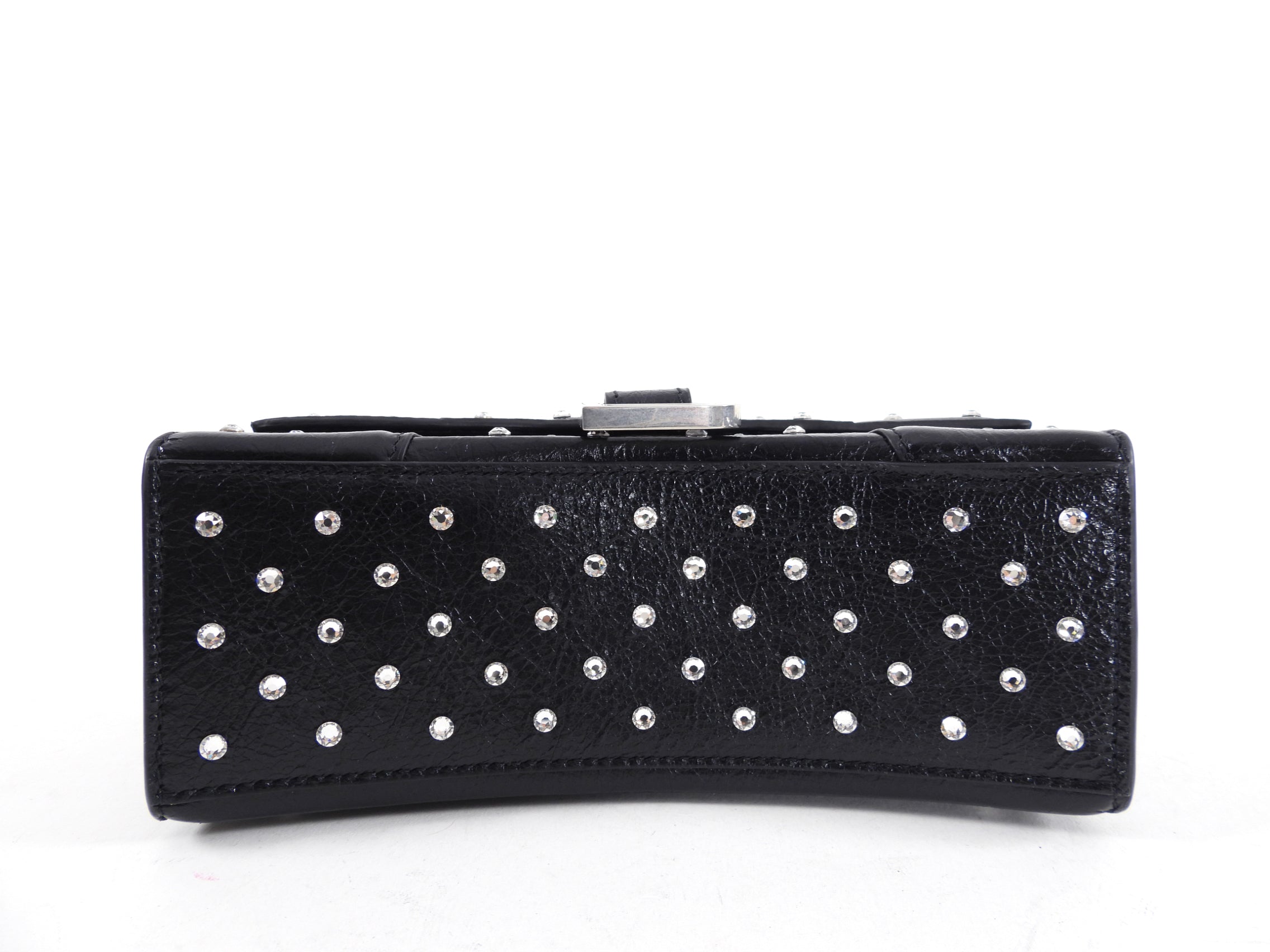 Balenciaga Black Hourglass XS with Rhinestones