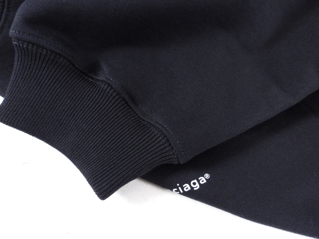 Balenciaga Black Logo Detail Sweatshirt - L
