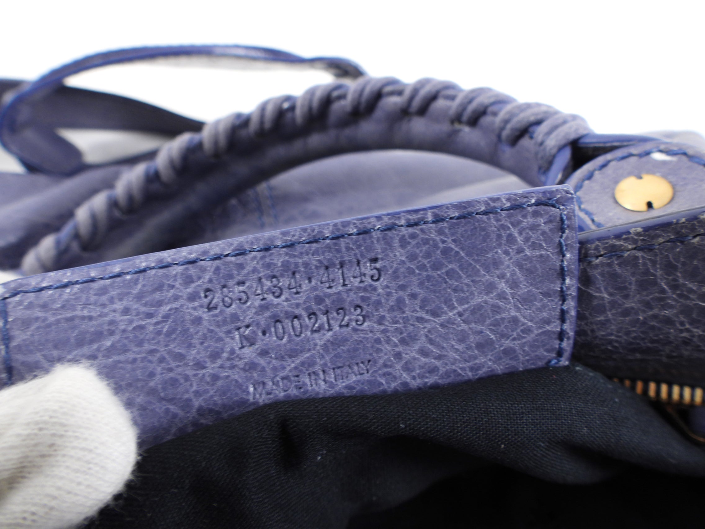 Balenciaga Periwinkle Blue Leather Town Bag