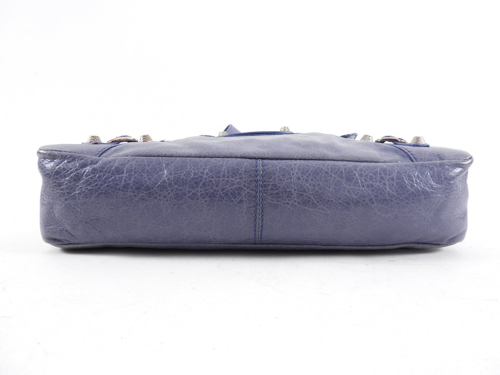Balenciaga Periwinkle Blue Leather Town Bag