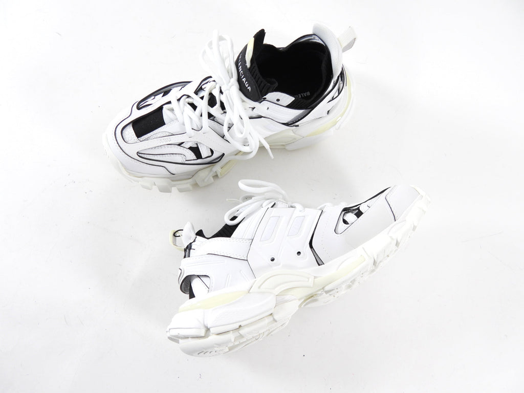 Balenciaga Black and White Track Sneakers - 38 (fits like 37 / 7)