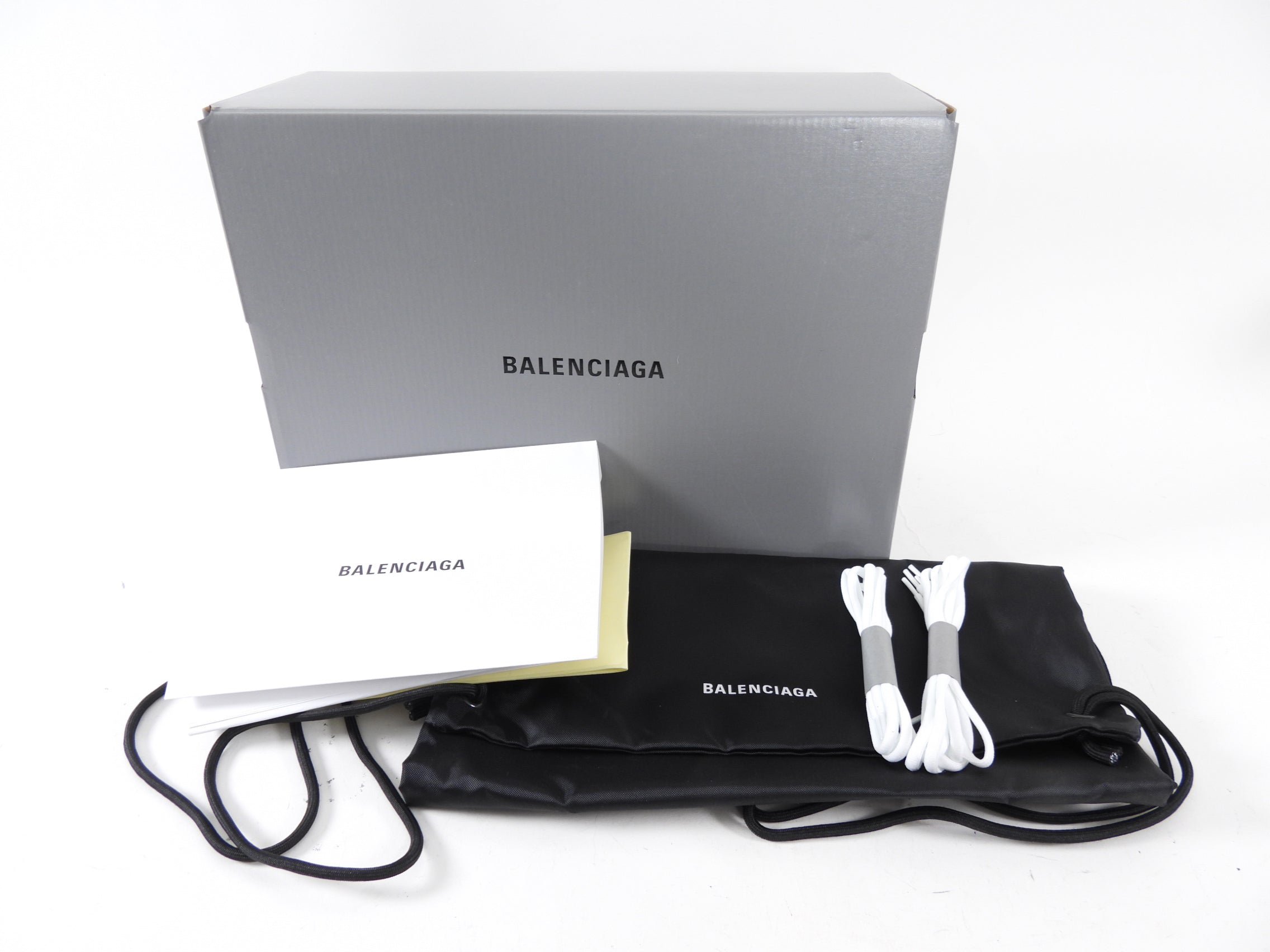 Balenciaga Black and White Track Sneakers - 38 (fits like 37 / 7)