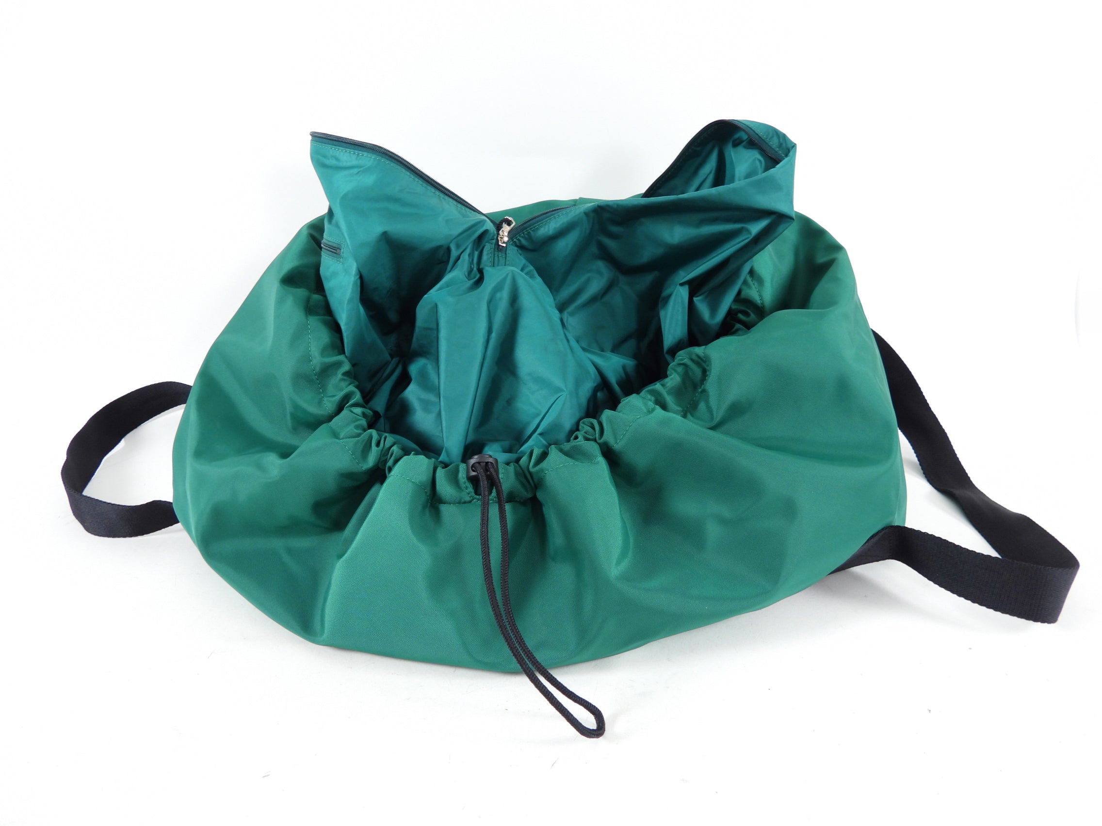 Balenciaga Green Nylon Large Wheel Bag