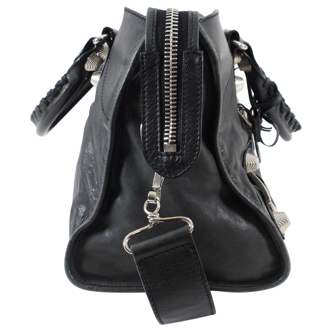 Balenciaga Dark Hunter Green Leather City Bag