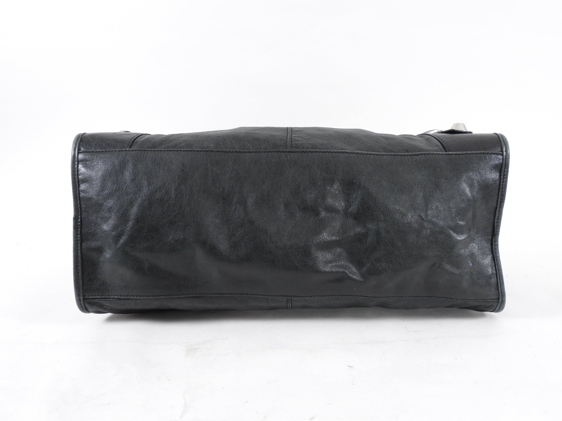 Balenciaga Dark Hunter Green Leather City Bag