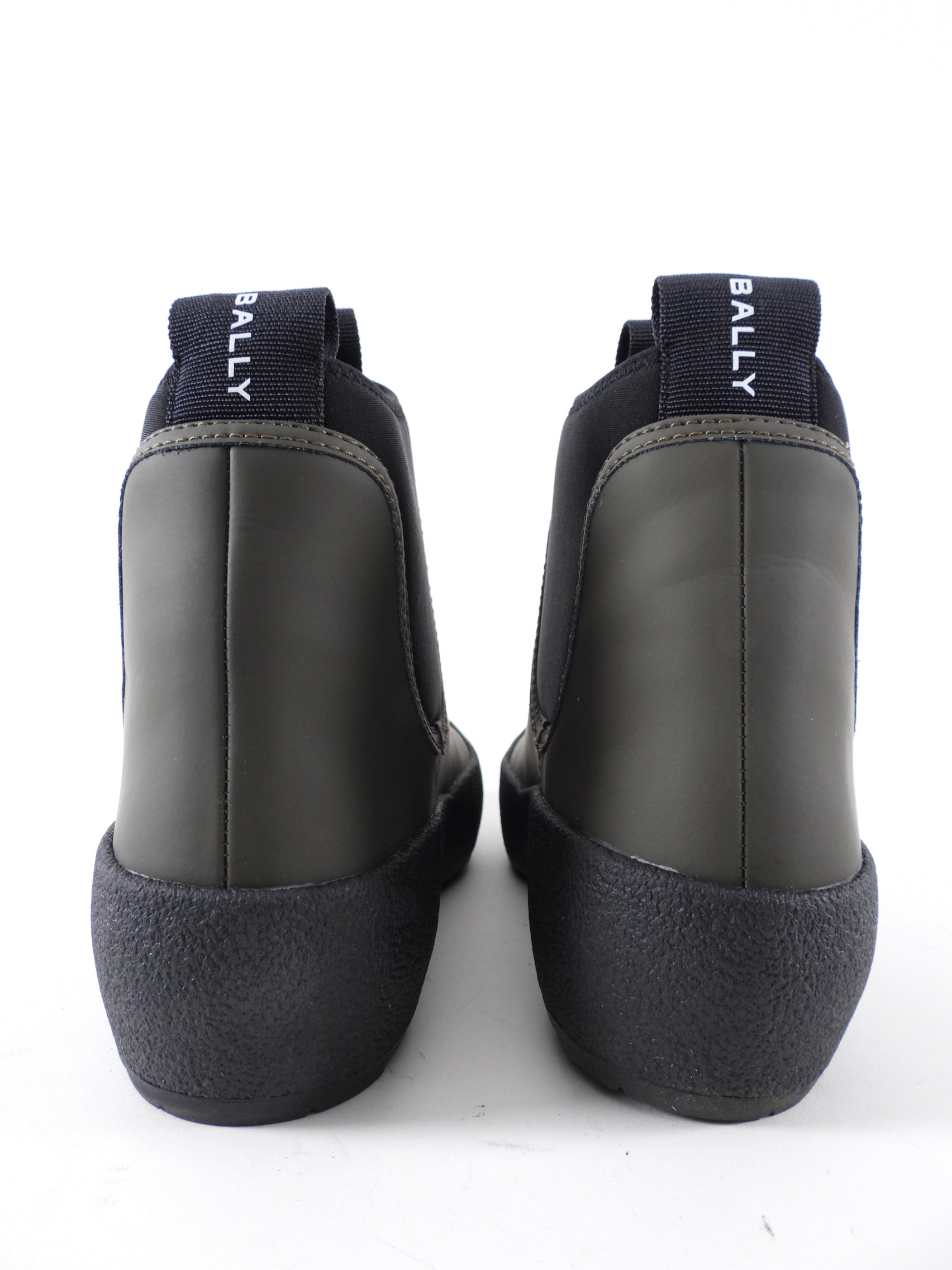 Bally Dark Green Coated Leather Gadey Ankle Boot - 6.5M