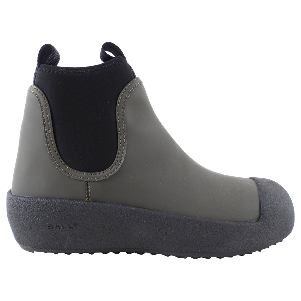 Bally Dark Green Coated Leather Gadey Ankle Boot - 6.5M