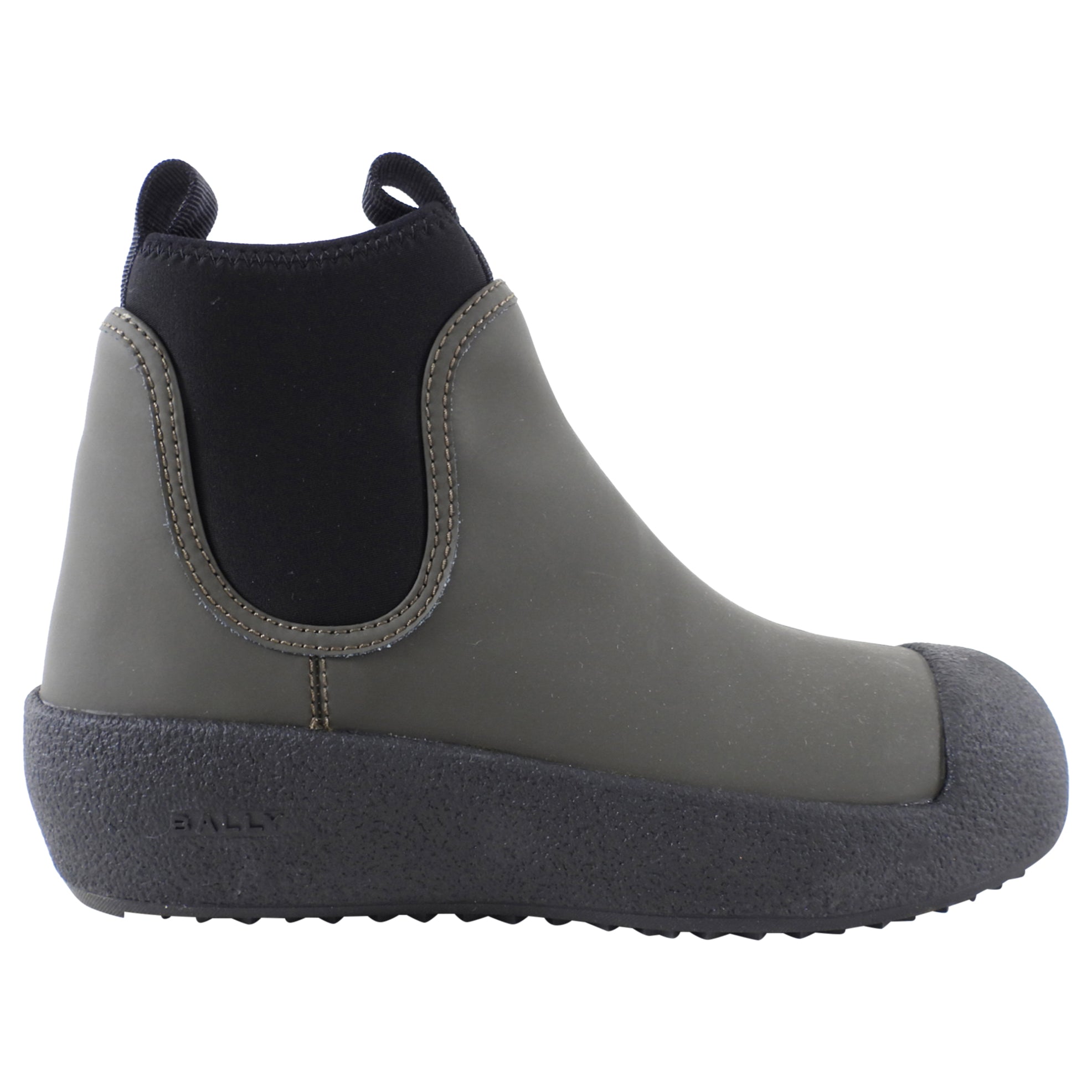 Bally Dark Green Coated Leather Gadey Ankle Boot - 6.5M