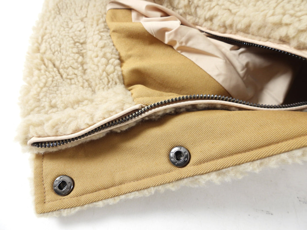 BA&SH Beige Sherpa Sanja Teddy Jacket - S