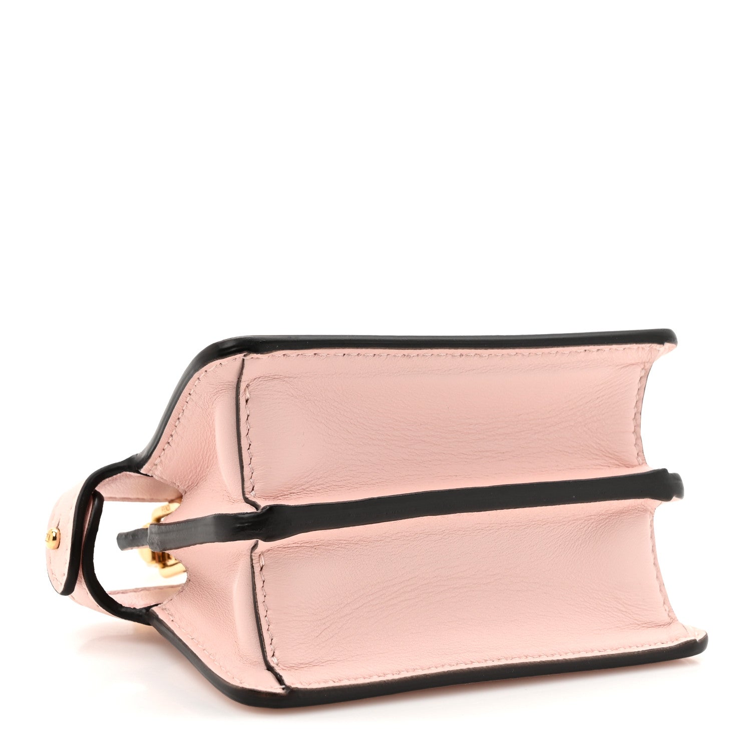 Shiny Nappa Nano Peekaboo Maxi Handle Satchel Rosa Confetto