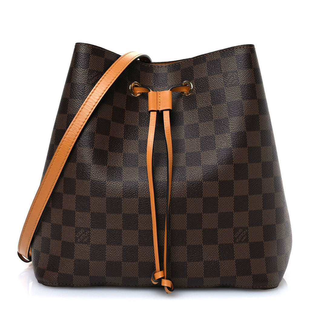 Damier Ebene Neonoe MM Safran