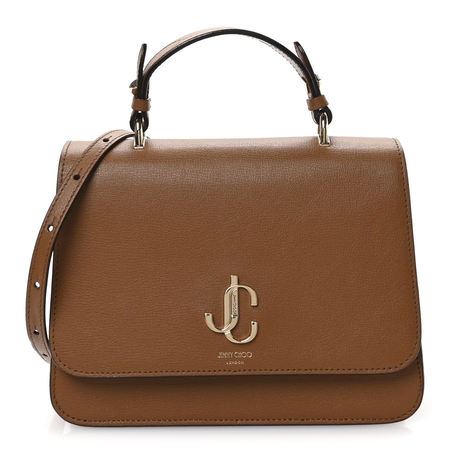 Grainy Calfskin JC Top Handle Tan