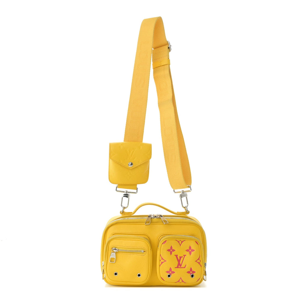 Calfskin Embossed Monogram Vuittamins Utility Crossbody Yellow