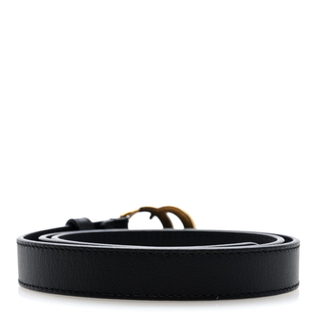 Calfskin Double G 20mm Belt 75 30 Black