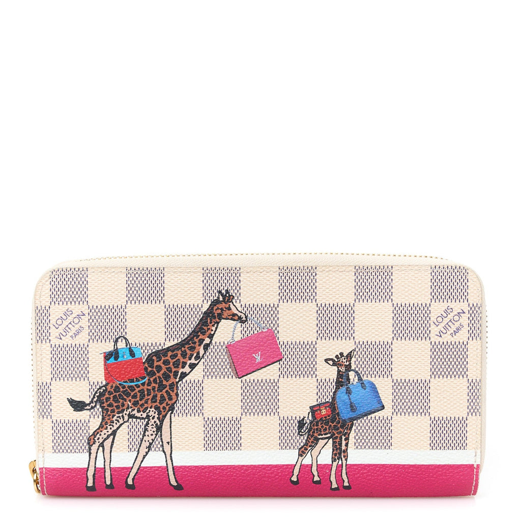 Damier Azur 2017 Christmas Animation Zippy Wallet