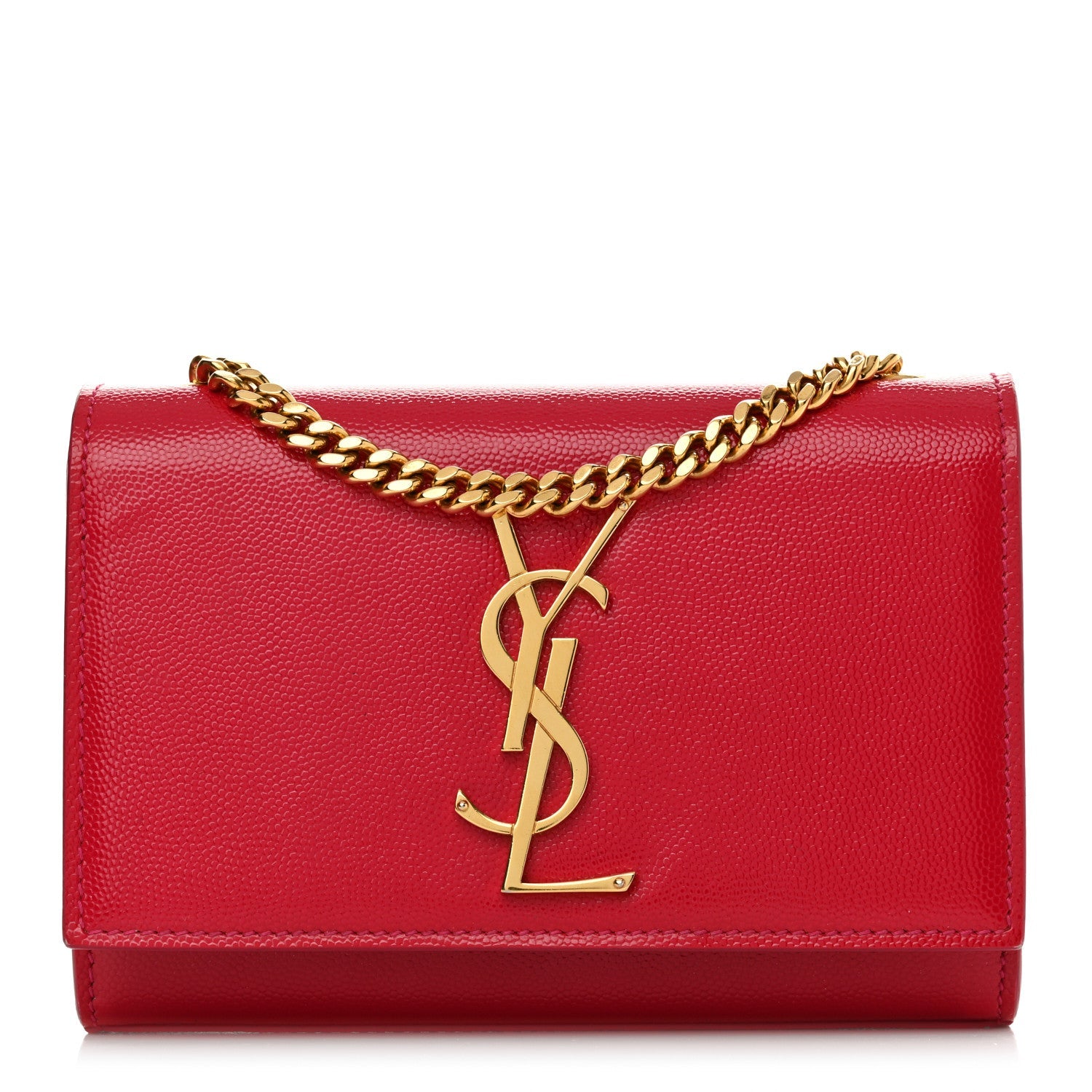 Grain De Poudre Small Monogram Kate Satchel Lipstick Fuchsia