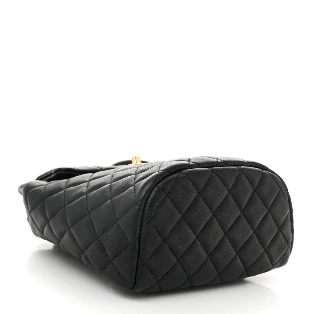 Calfskin Quilted Mini Urban Spirit Backpack Black