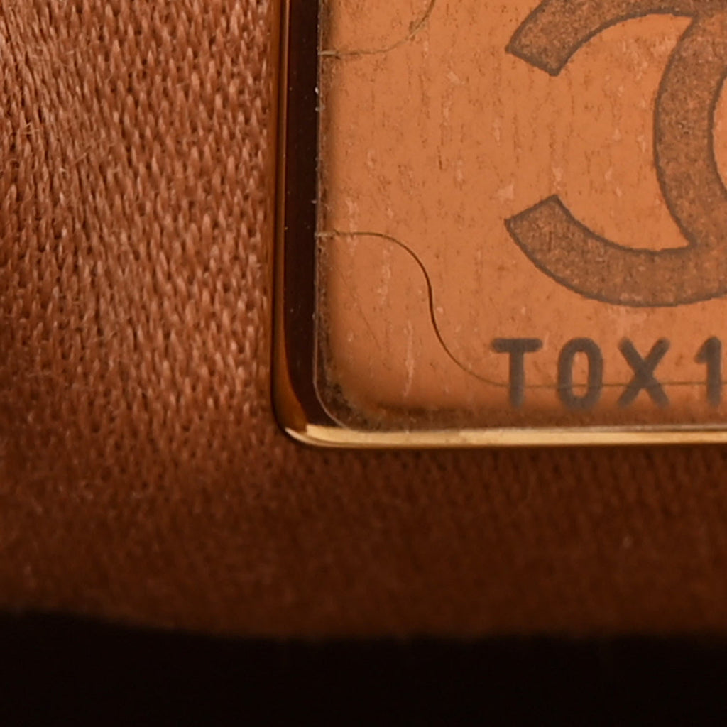 Caviar Quilted Small Chanel 25 Handbag Brown