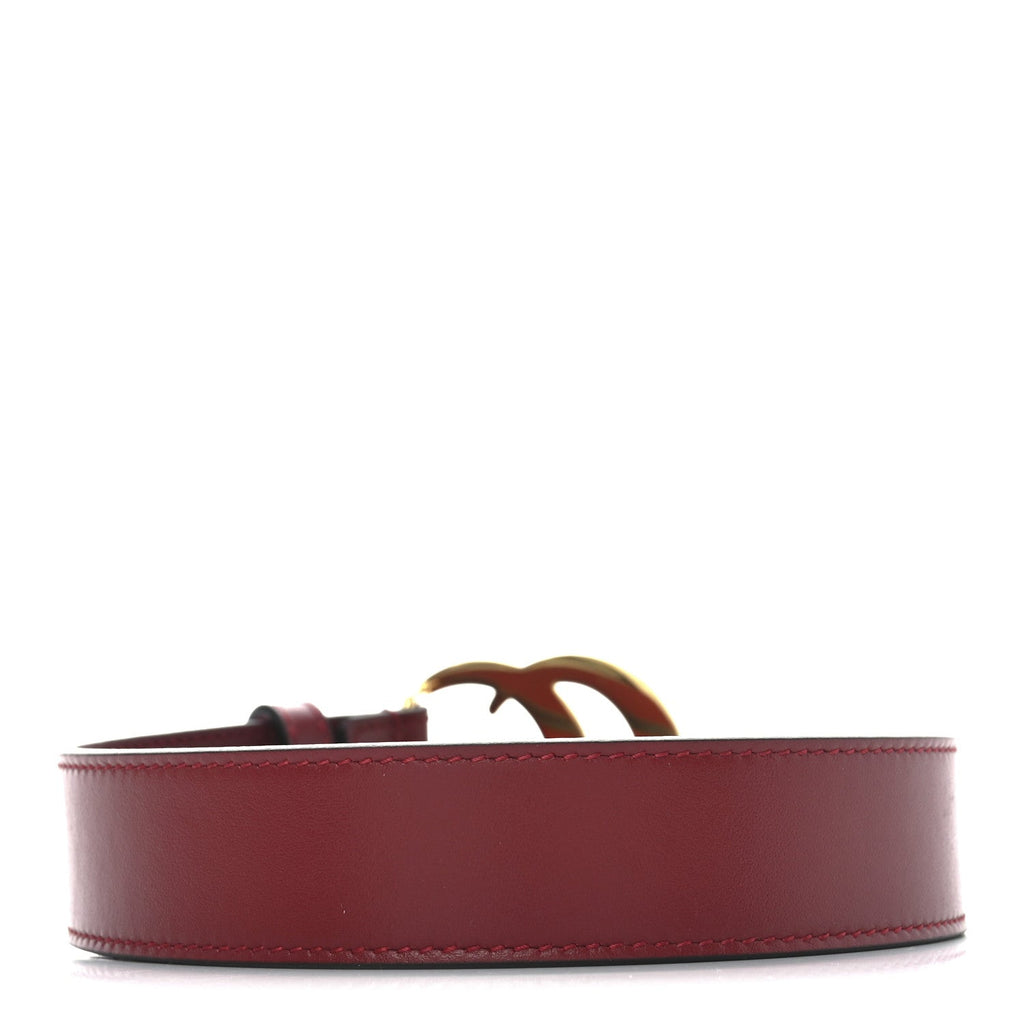Plutone Calfskin Double G 30mm Belt 75 30 Rosso
