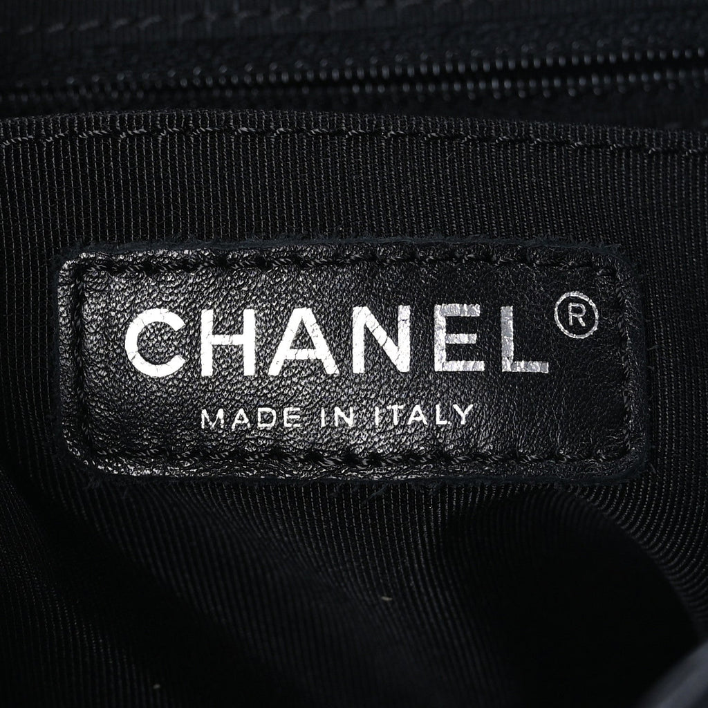 Calfskin Chevron Quilted Large Urban Spirit Backpack Black