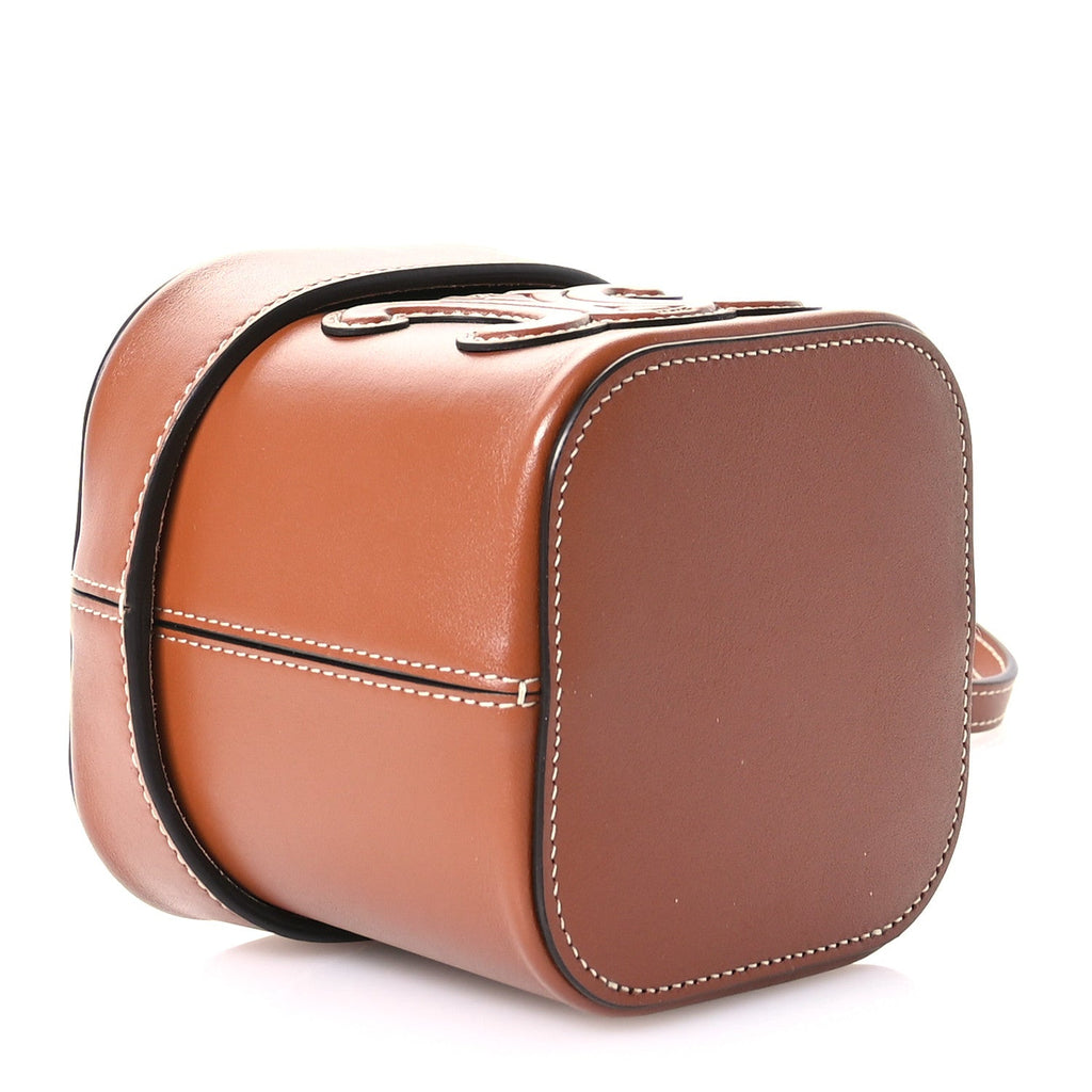 Smooth Calfskin Small Cuir Triomphe Box Tan