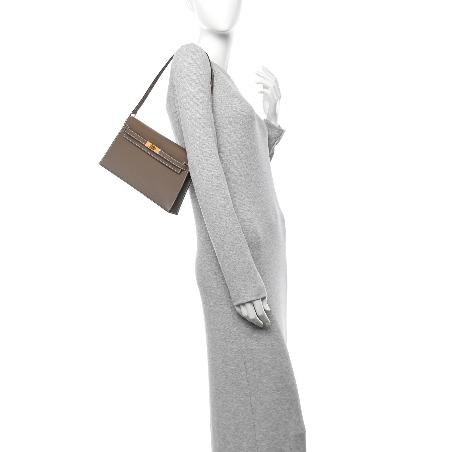 Madame Calfskin Kelly Elan Etoupe