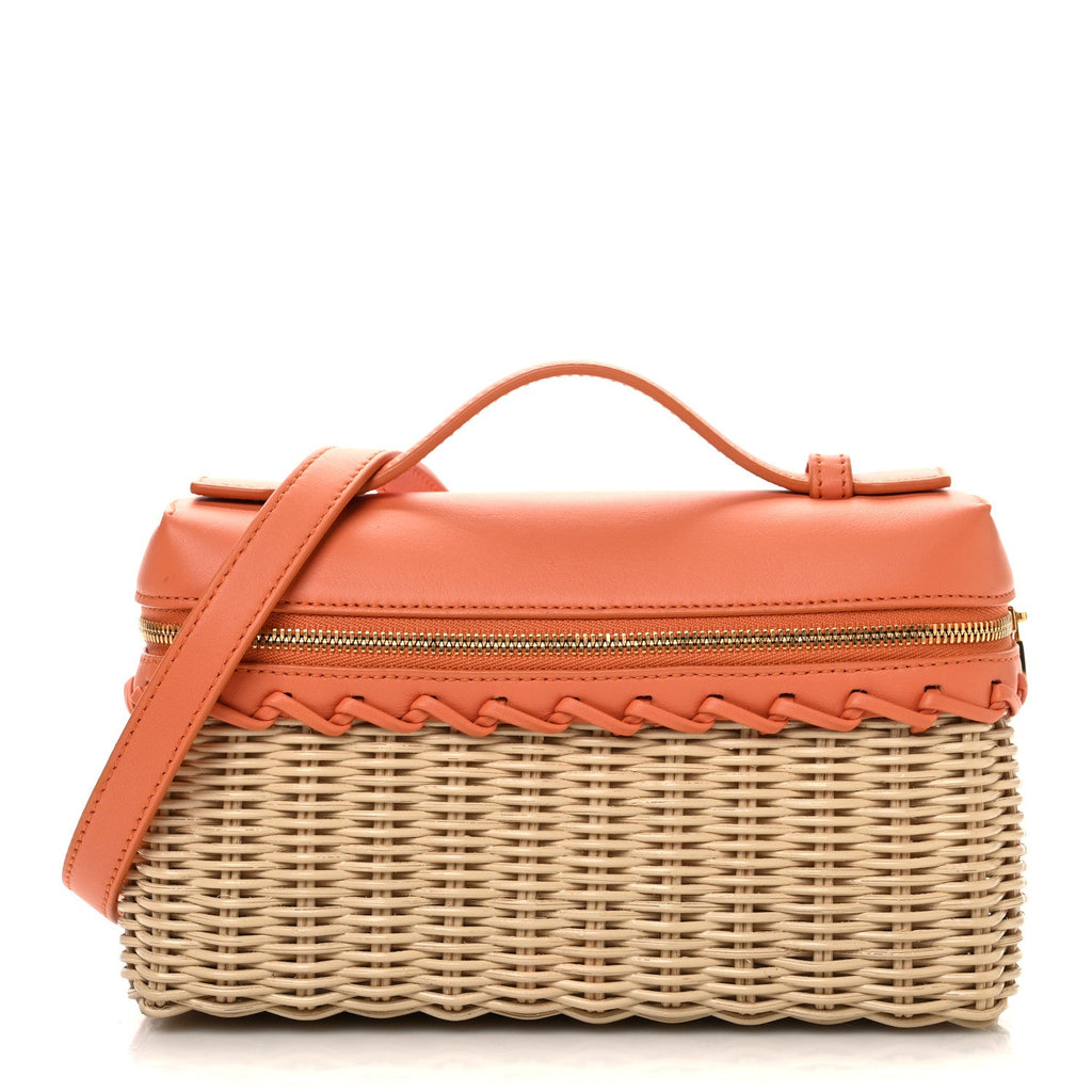 Wicker Calfskin L19 Extra Pocket Pouch Sun Kissed