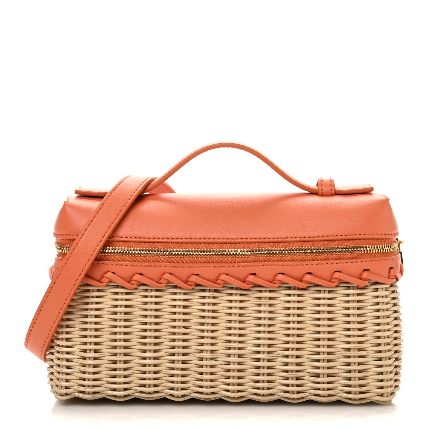 Wicker Calfskin L19 Extra Pocket Pouch Sun Kissed