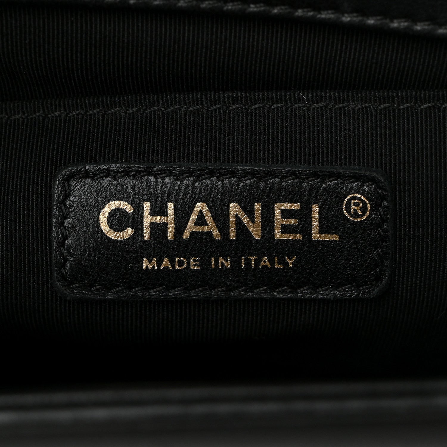 Lambskin Chevron Quilted Medium Boy Flap Black