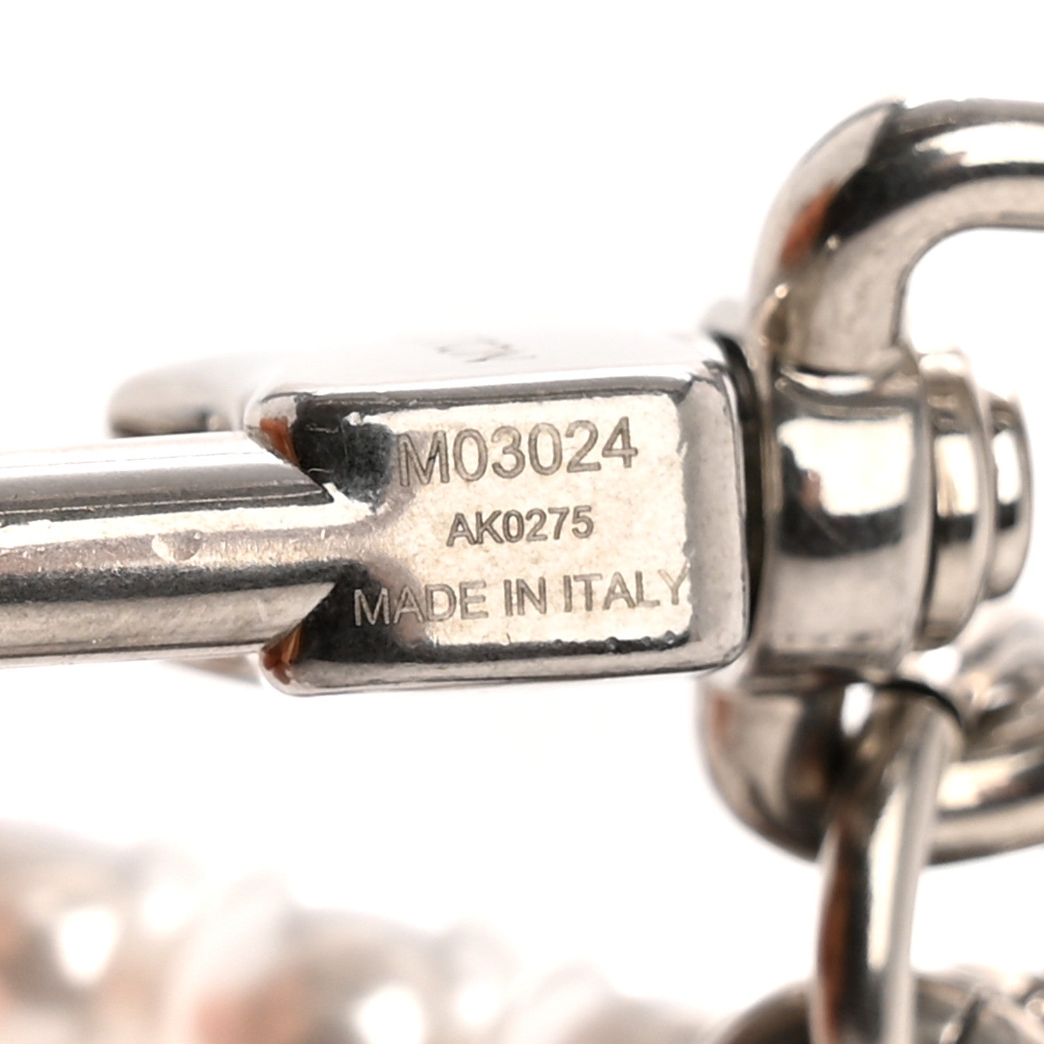 Metal Pearls Mini Chain Belt Bag Charm Silver
