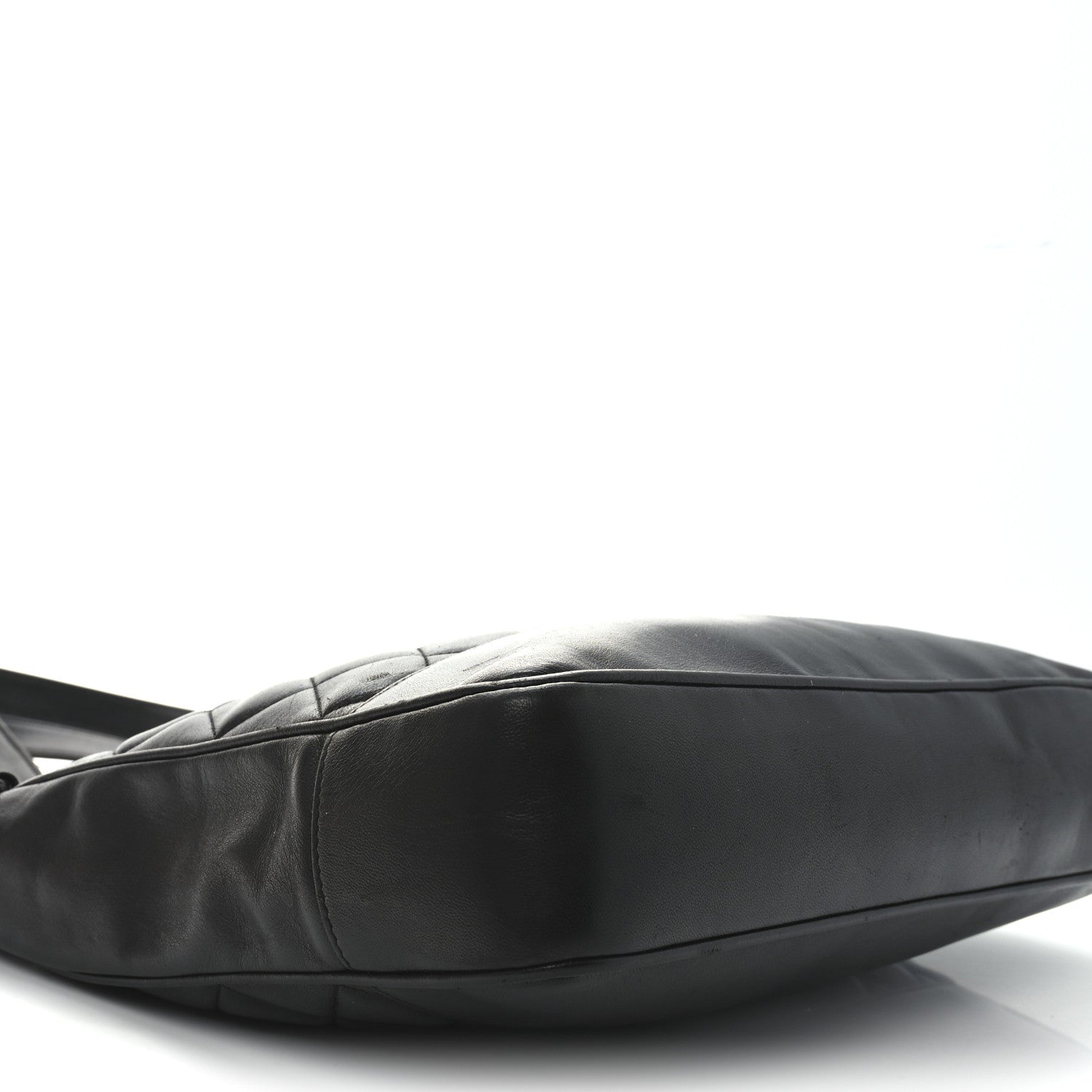 Lambskin Quilted Shoulder Bag Black