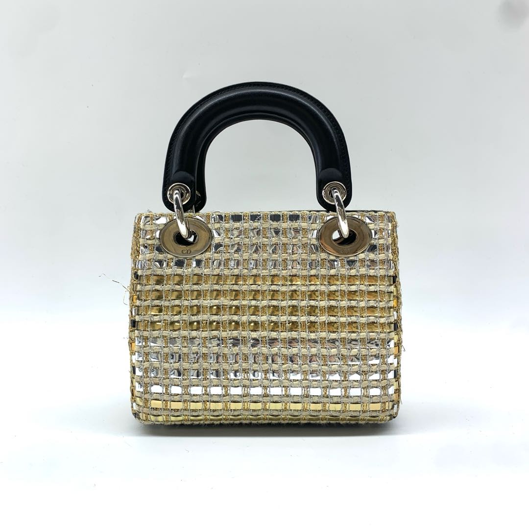 Dior Lady Dior Sequin Shoulder Bag