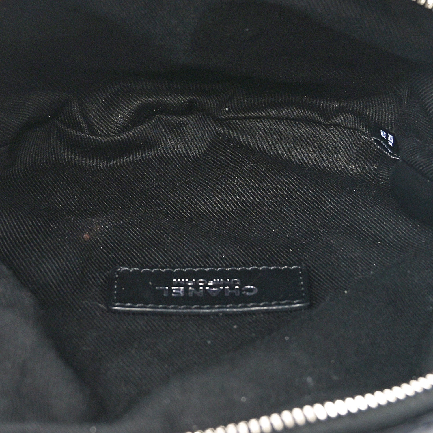Calfskin Quilted Waist Belt Bag Black