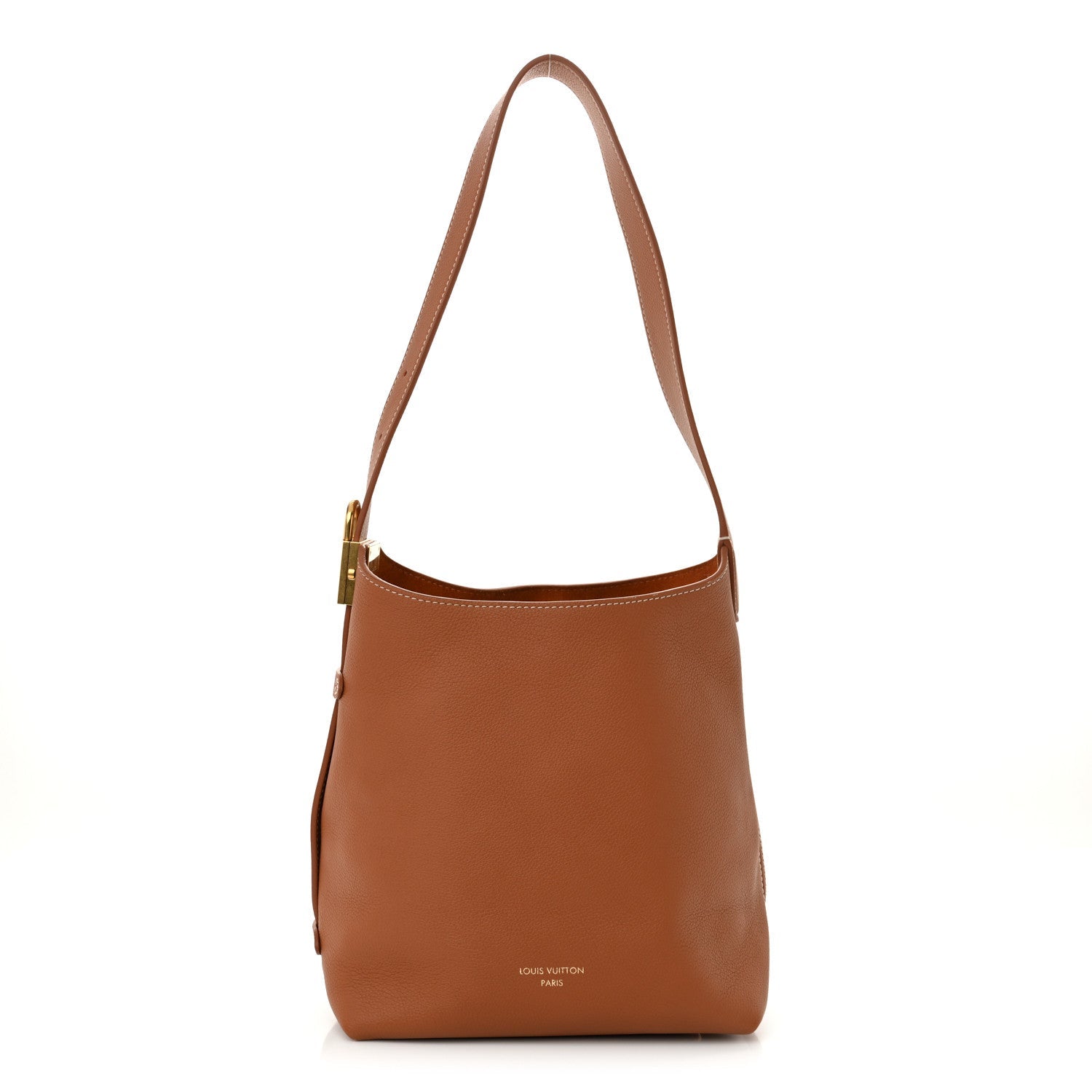 Grained Calfskin Low Key Hobo PM Cognac