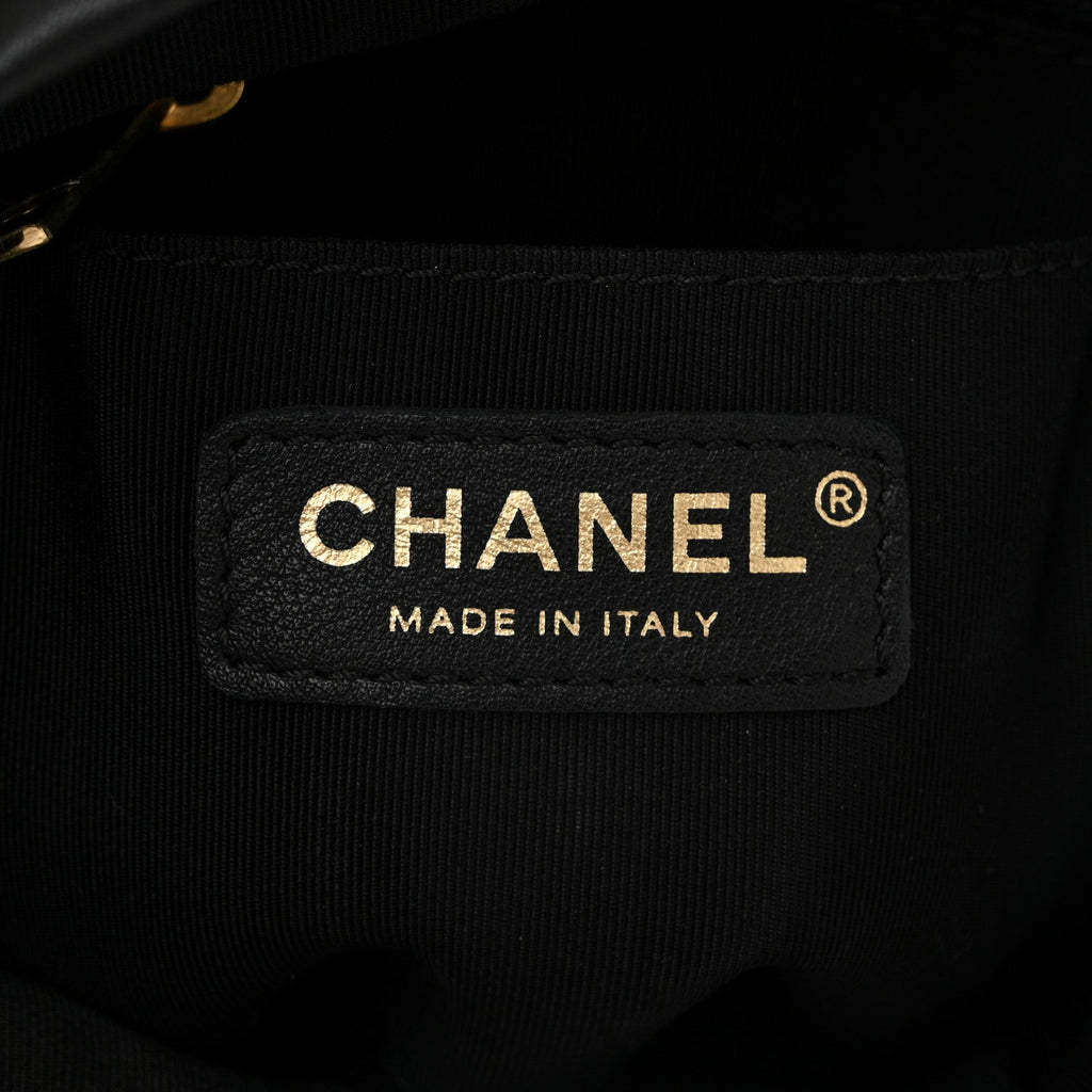 Calfskin Quilted Mini Urban Spirit Backpack Black