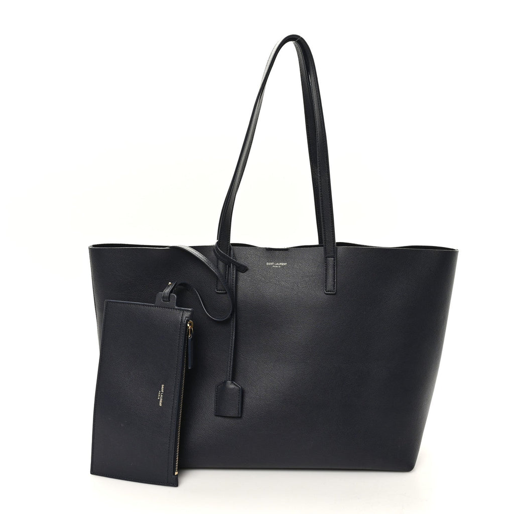 Calfskin Large Shopping Tote Navy